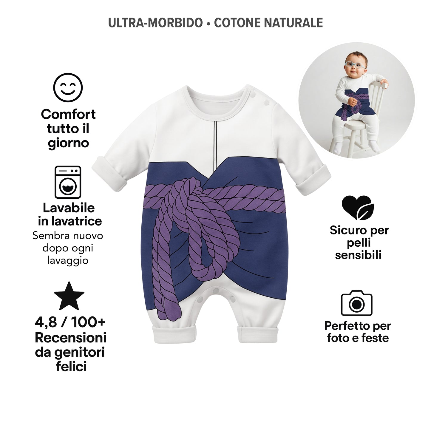 AMA™ Tutina Piccolo Sasuke