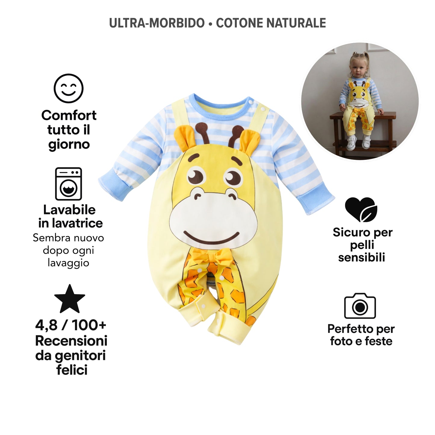 AMA™ Tutina Dolce Giraffa