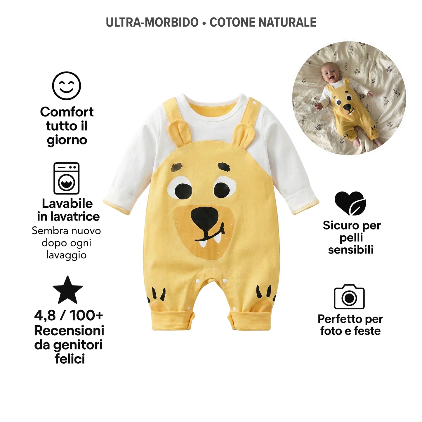 AMA™ Tutina Dolce Orsetto Sole