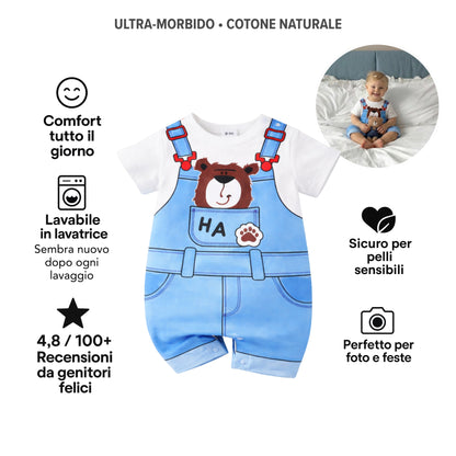 AMA™ Tutina Dolce Orsetto Denim