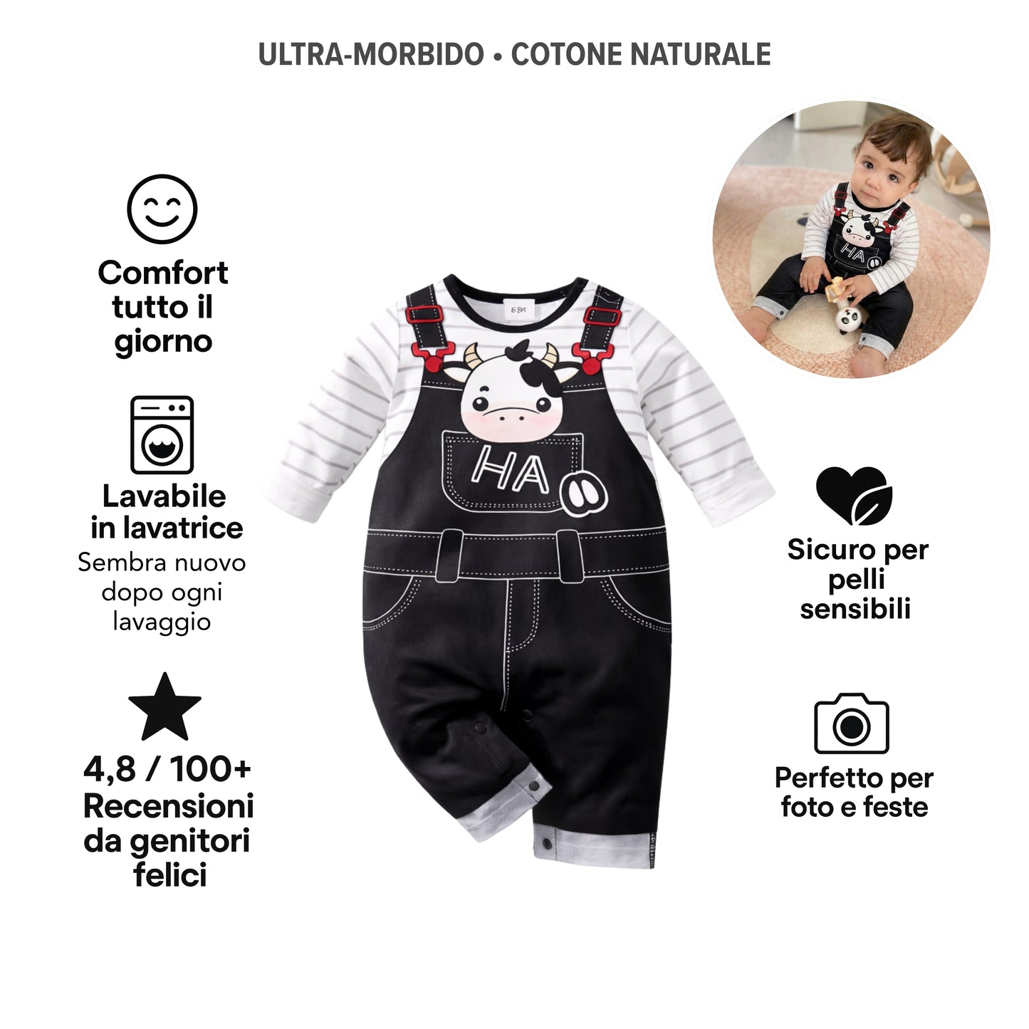 AMA™ Tutina Dolce Mucca