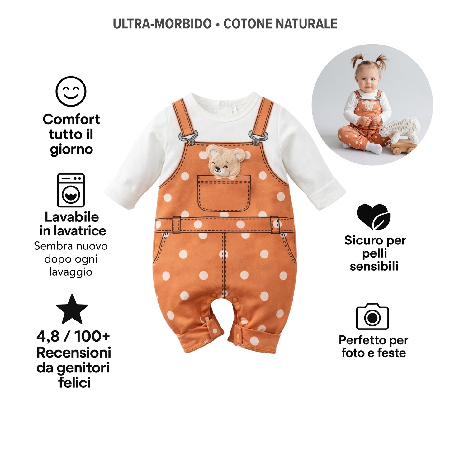 AMA™ Tutina Dolce Orsetto