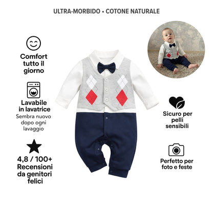 AMA™ Tutina Piccolo Gentiluomo Argyle