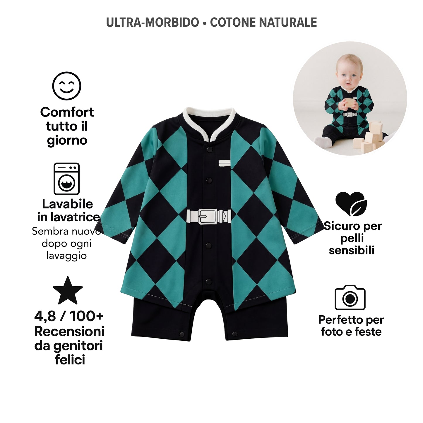 AMA™ Tutina Piccolo Tanjiro
