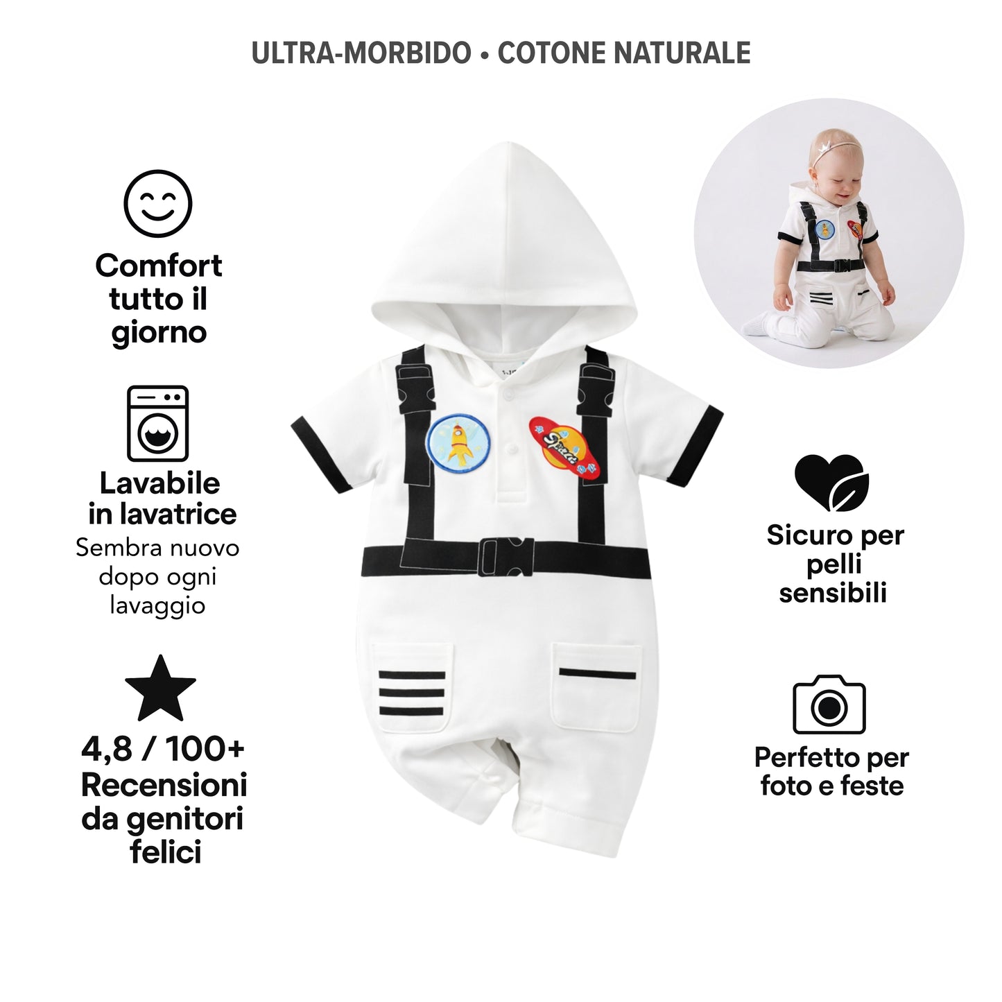 AMA™ Tutina Esploratore Spaziale
