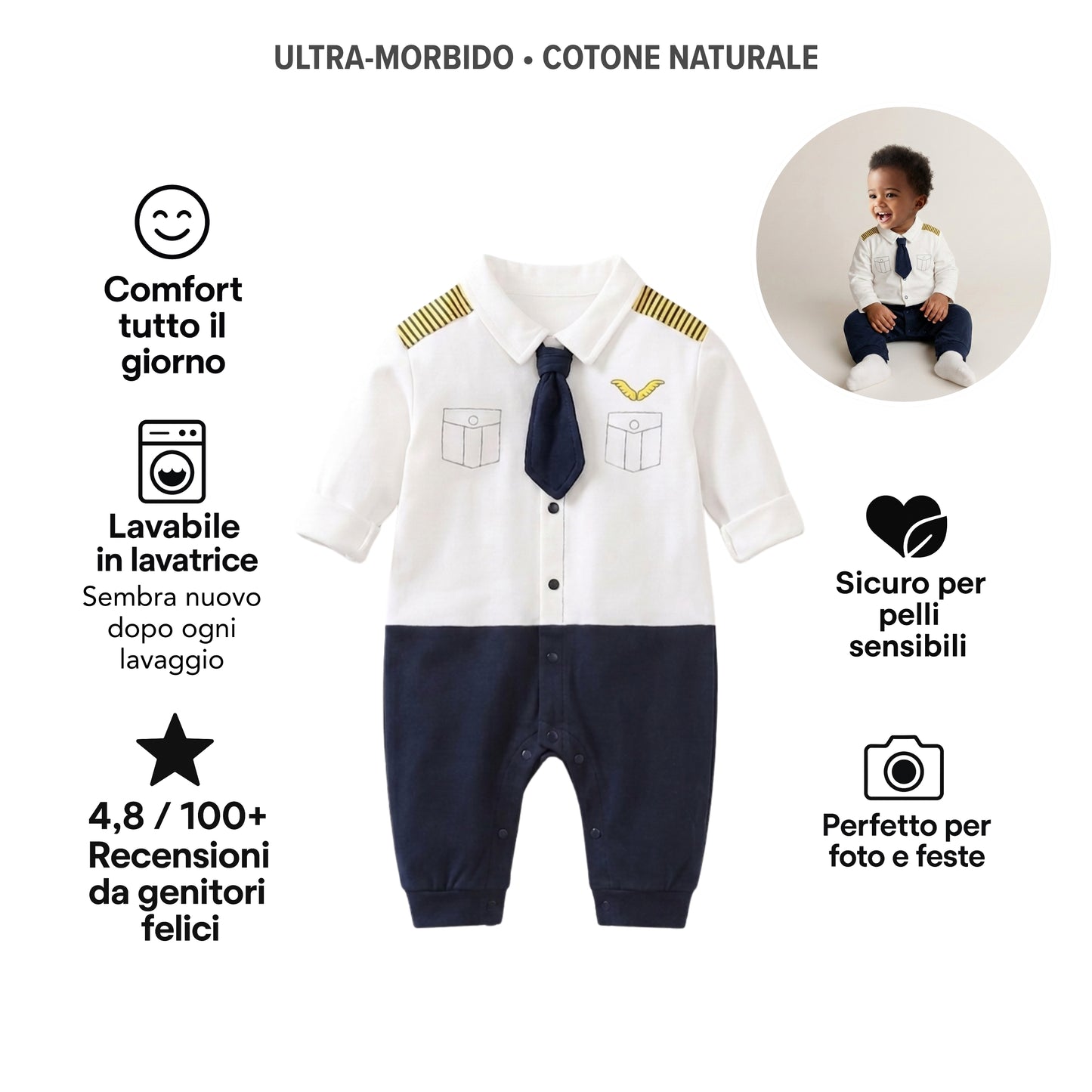 AMA™ Tutina Piccolo Pilota