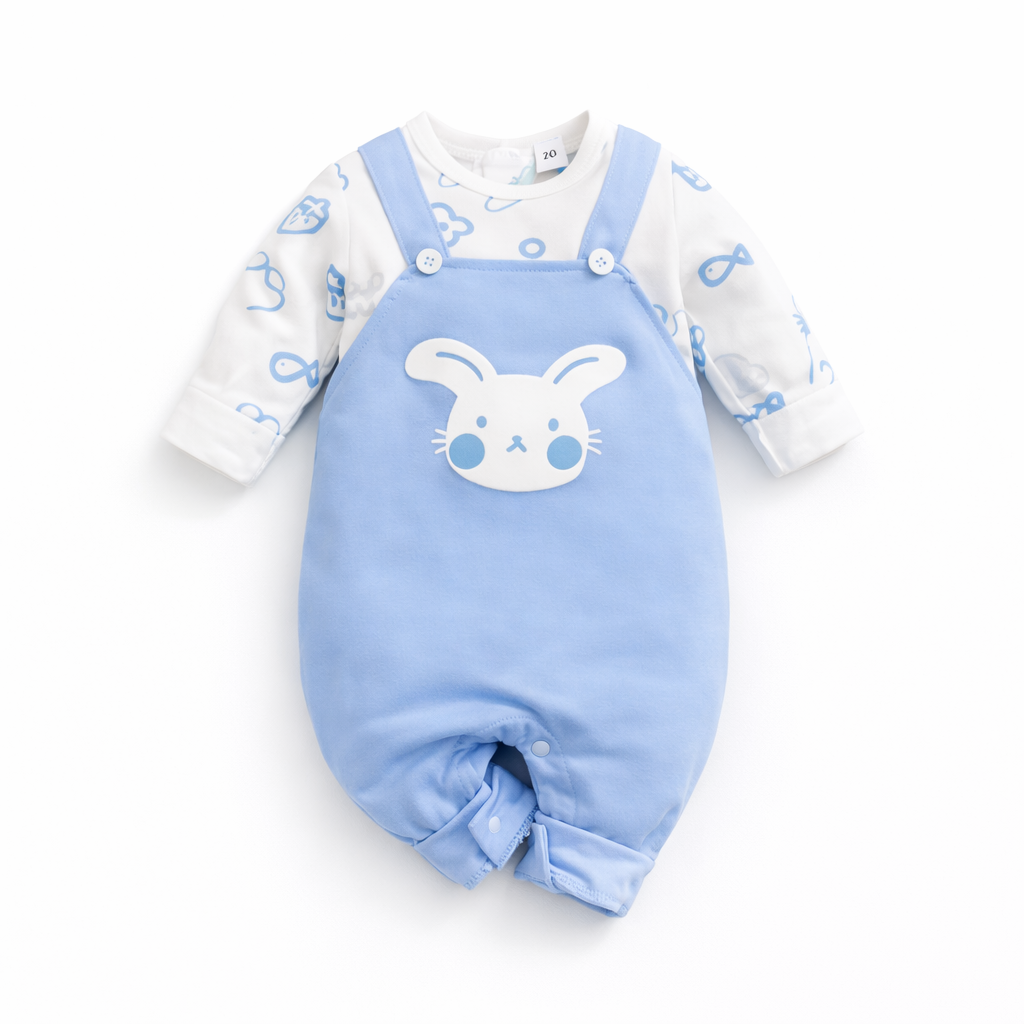 AMA™ Tutina Dolce Coniglietto Blu