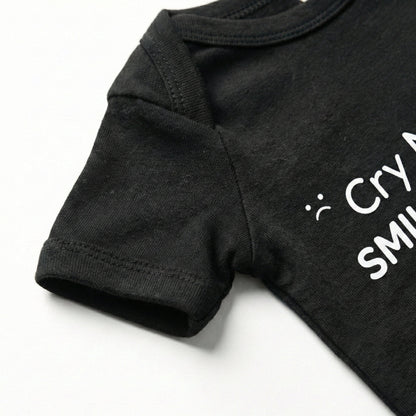 AMA™ "Cry Now, Smile Later" – Funny Baby Bodysuit