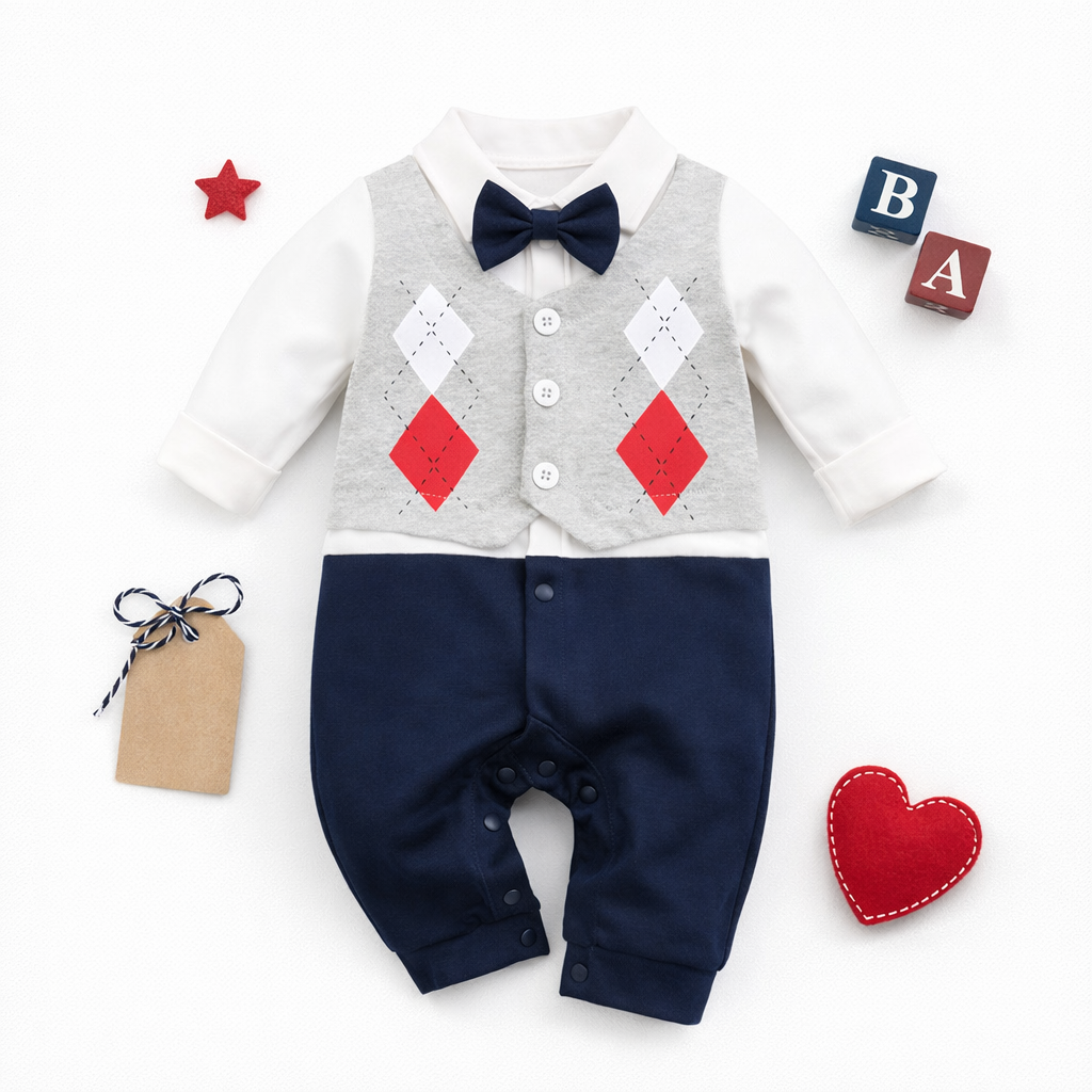 AMA™ Tutina Piccolo Gentiluomo Argyle