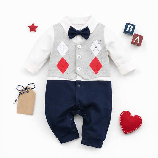 AMA™ Tutina Piccolo Gentiluomo Argyle