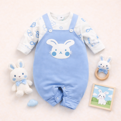 AMA™ Tutina Dolce Coniglietto Blu