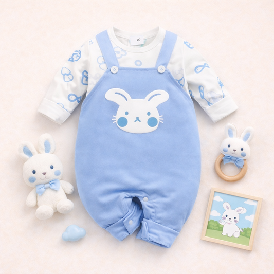 AMA™ Tutina Dolce Coniglietto Blu