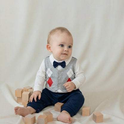 AMA™ Tutina Piccolo Gentiluomo Argyle